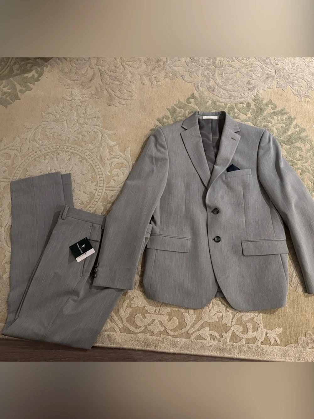 Brooks Brothers Light Gray Boys' Matching Suit Set